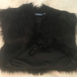 Simply Vera Wang Faux Fur Vest/Shrug L/XL